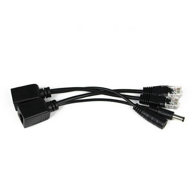 Hot POE kabelis pasyvus maitinimo per Ethernet adapteris kabelis POE skirstytuvo purkštuko maitinimo modulis 12-48v IP kamerai
