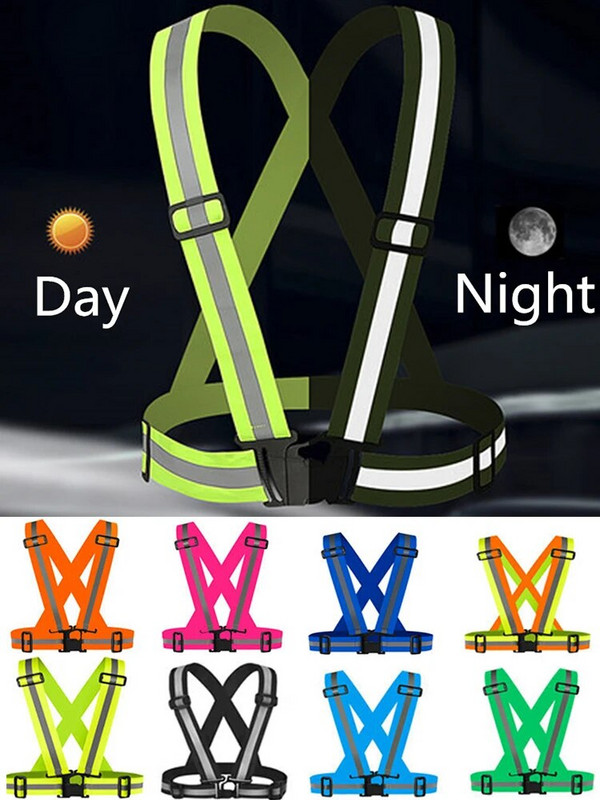 Prijenosni reflektirajući prsluk Na otvorenom Trčanje Biciklizam Promet Cesta Visoka vidljivost Podesivi noćni rad Upozorenje Sigurnosni dodaci