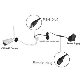 Καλώδιο επέκτασης DC 1M 1,5M 3M 5M 3,5mm X 1,35mm Θηλυκό σε αρσενικό βύσμα για 5V 2A καλώδιο προσαρμογέα ρεύματος Λωρίδα LED Κάμερας CCTV Home