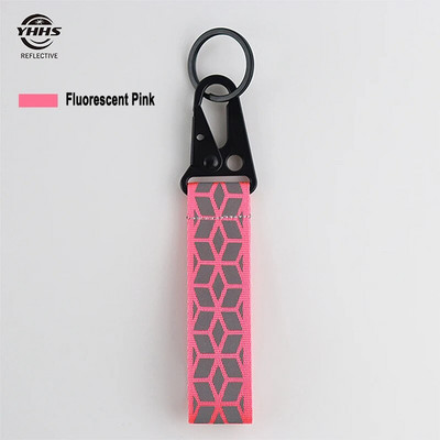 Reflexné kľúčenky s vysokou viditeľnosťou, reflexný prívesok, bezpečnostná značka premávky na nočnú cyklistiku, taška, príslušenstvo, kľúčenky do auta 10 cm