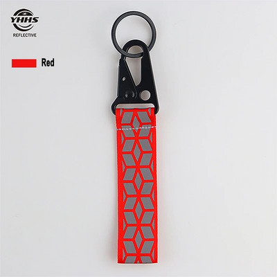 Reflexné kľúčenky s vysokou viditeľnosťou, reflexný prívesok, bezpečnostná značka premávky na nočnú cyklistiku, taška, príslušenstvo, kľúčenky do auta 10 cm