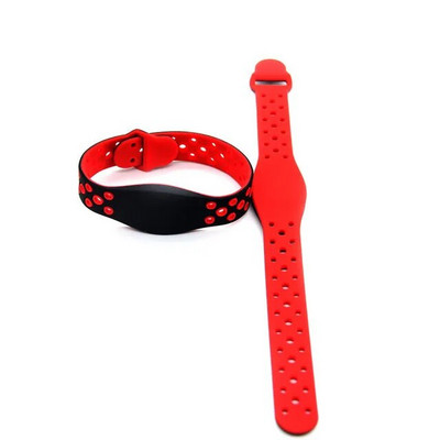 1 vnt. 125 khz ID silikoninis tik skaitomas apyrankė raktų pultelis Smart Tag EM4100 TK4100 RFID apyrankė vandeniui atspari prieigos kontrolės kortelė