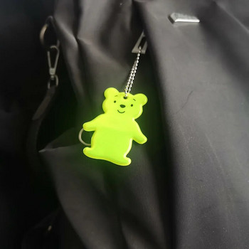 New Arrive Reflective Bear Bag κρεμαστό αντανακλαστικό μπρελόκ Μπρελόκ Αξεσουάρ εορταστικού δώρου για ασφάλεια στην κυκλοφορία Ανακλαστήρας χρήσης