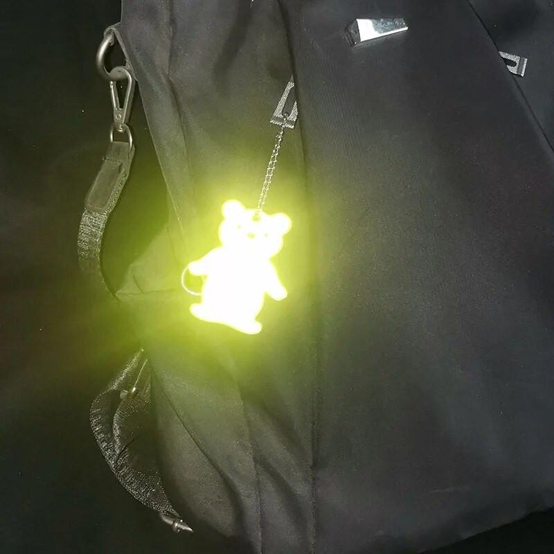 New Arrive Reflective Bear Bag κρεμαστό αντανακλαστικό μπρελόκ Μπρελόκ Αξεσουάρ εορταστικού δώρου για ασφάλεια στην κυκλοφορία Ανακλαστήρας χρήσης