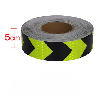 5CM autocolant impermeabil pentru camion, săgeată adezivă, bandă reflectorizantă, vizibilitate de siguranță, bandă reflectoare de 50 m pentru autocolante pentru remorcă autovehicul