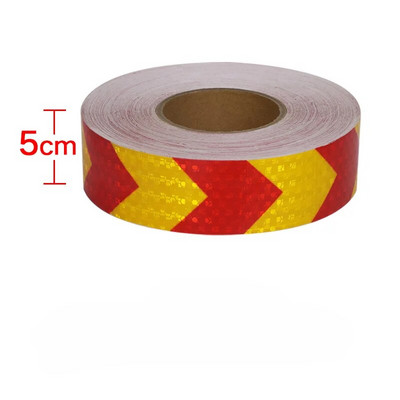 5CM autocolant impermeabil pentru camion, săgeată adezivă, bandă reflectorizantă, vizibilitate de siguranță, bandă reflectoare de 50 m pentru autocolante pentru remorcă autovehicul