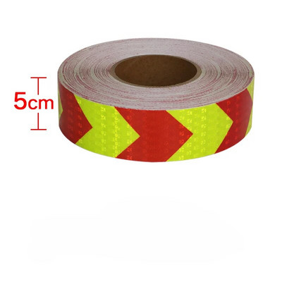 5CM autocolant impermeabil pentru camion, săgeată adezivă, bandă reflectorizantă, vizibilitate de siguranță, bandă reflectoare de 50 m pentru autocolante pentru remorcă autovehicul