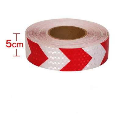 5CM autocolant impermeabil pentru camion, săgeată adezivă, bandă reflectorizantă, vizibilitate de siguranță, bandă reflectoare de 50 m pentru autocolante pentru remorcă autovehicul