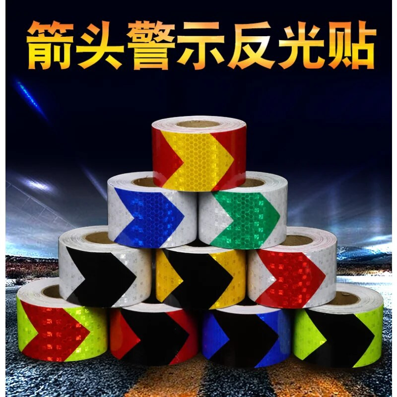 5CM autocolant impermeabil pentru camion, săgeată adezivă, bandă reflectorizantă, vizibilitate de siguranță, bandă reflectoare de 50 m pentru autocolante pentru remorcă autovehicul