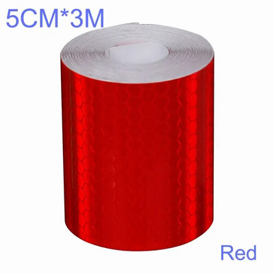 3M*5cm auto helkurlint Auto ohutushoiatuskleebis Helkuri kaitselindi riba kile veoautodele auto mootorratta kleebised