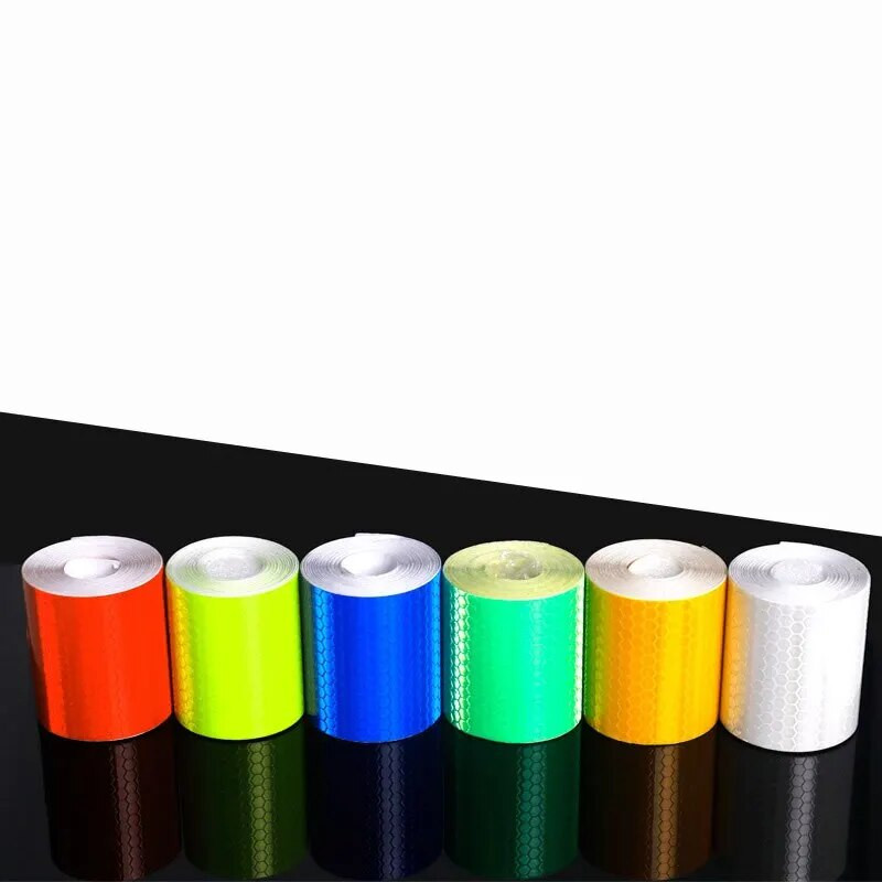 3M*5cm auto helkurlint Auto ohutushoiatuskleebis Helkuri kaitselindi riba kile veoautodele auto mootorratta kleebised