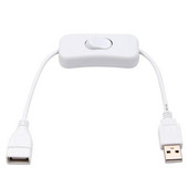 28CM USB kabel s muškim i ženskim prekidačem za uključivanje/isključivanje, produžni kabel, prekidač za USB svjetiljku, USB ventilator, linija za napajanje, adapter VRUĆA PRODAJA