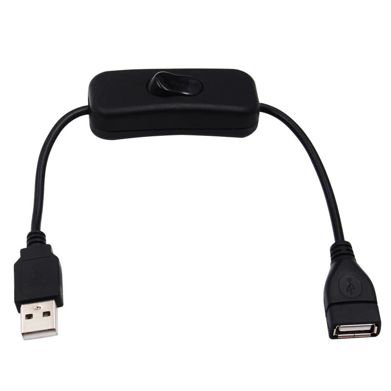 28 CM USB kabelis ar ieslēgšanas/izslēgšanas slēdža kabeļa pagarinājuma slēdzi USB spuldzei USB ventilatora barošanas līnijas HOT SALE adapteris