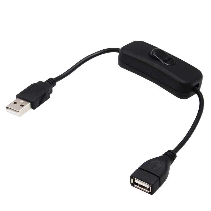 28 CM USB kabelis ar ieslēgšanas/izslēgšanas slēdža kabeļa pagarinājuma slēdzi USB spuldzei USB ventilatora barošanas līnijas HOT SALE adapteris