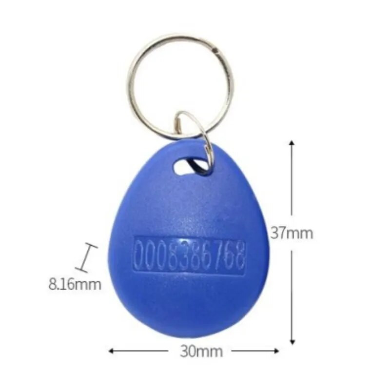 10 vnt Token Tag Read Only Key 125Khz Keyfobs TK4100 EM4100 Proximity RFID Access Control Smart ID Card
