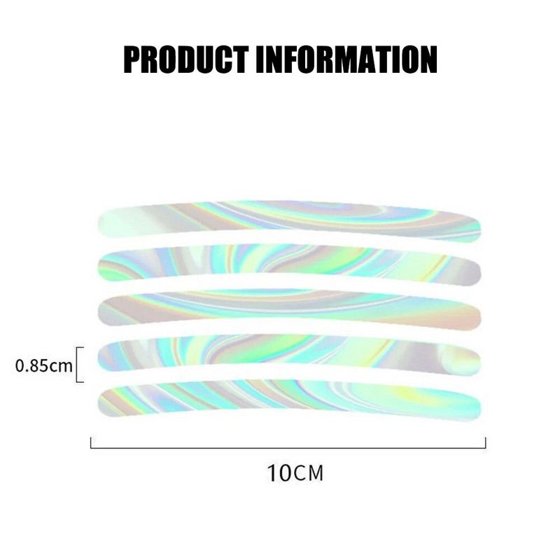 Automobilio rato stebulės šviesą atspindinčios juostelės Padangos ratlankiai Spalvingas lipdukas Naktinis važiavimas Įspėjimas Dekoracija Fluorescencinė saugos šviesą atspindinti juosta