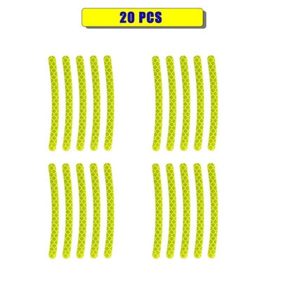 Automobilio padangos ratlankio lipdukas Automobilį atspindintis lipdukas Kelio saugos šviečiančios juostelės rato stebulės apdaila, skirta transporto priemonėms motociklams dviračiams