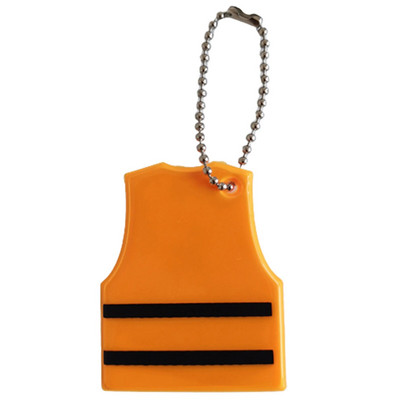 Turvavesti kujuline helkur võtmehoidja kottidele Seljakott Ripats Riputid Kaunistused Laste Öine Turvahelkur asjade jaoks