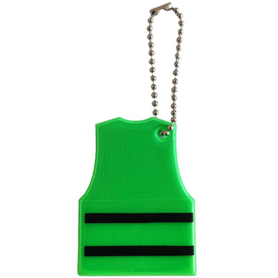 Turvavesti kujuline helkur võtmehoidja kottidele Seljakott Ripats Riputid Kaunistused Laste Öine Turvahelkur asjade jaoks