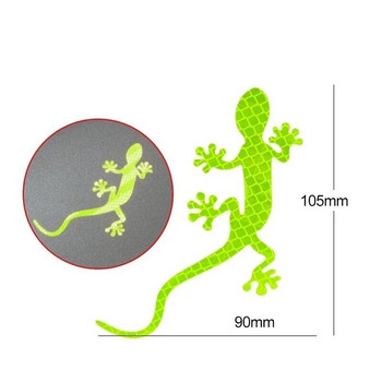 2 τμχ Ανακλαστικό αυτοκόλλητο αυτοκινήτου Προειδοποίηση ασφάλειας Gecko Strip Light Reflector Mark Cars Εξωτερικά αξεσουάρ αυτοκινήτου Προειδοποίηση νυχτερινής οδήγησης