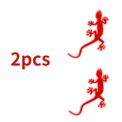 2 buc. Autocolant reflectorizant pentru mașină Avertisment de siguranță Bandă de gecko Reflector de lumină Marca mașini Accesorii auto exterioare Avertisment de conducere pe timp de noapte