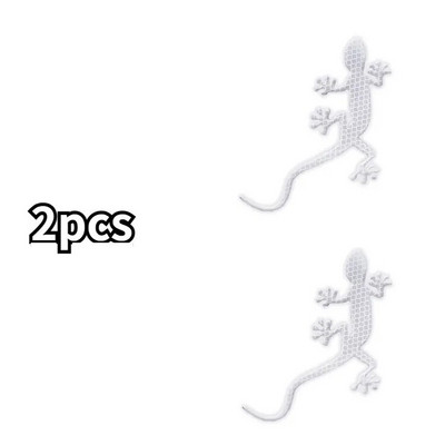 2 buc. Autocolant reflectorizant pentru mașină Avertisment de siguranță Bandă de gecko Reflector de lumină Marca mașini Accesorii auto exterioare Avertisment de conducere pe timp de noapte