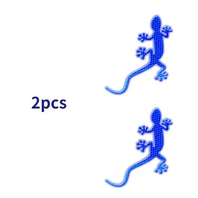 2 buc. Autocolant reflectorizant pentru mașină Avertisment de siguranță Bandă de gecko Reflector de lumină Marca mașini Accesorii auto exterioare Avertisment de conducere pe timp de noapte