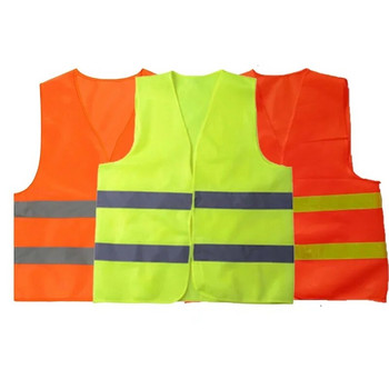 Жълта жилетка с висока видимост Светлоотразително защитно работно облекло за нощно бягане Колоездене Мъж Нощно предупреждение Работно облекло Флуоресцентно