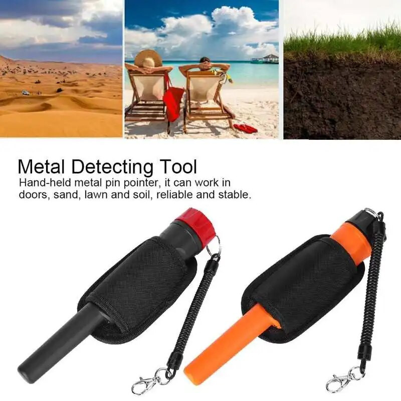MD970 rankinis metalo detektorius, visiškai atsparus vandeniui, didelio jautrumo metalo aptikimo padėties strypas ABS