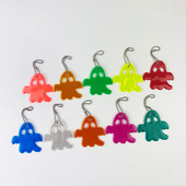 MEILITE 500 küünal Halloweeni kummitus helkur helkur võtmehoidjad Pentagram hoiatuskott ripats võtmed liiklusohutuseks