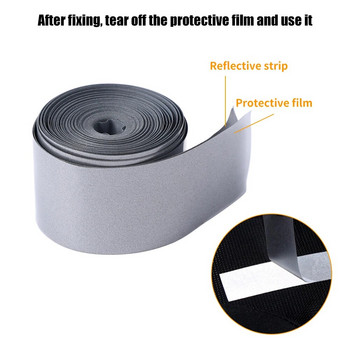 Αυτοκόλλητο 5M Reflective Strip Heat Transfer Reflective Tape for DIY Clothing Bag Shoes Shirt Iron on Safety Clothing Supplies Νέο