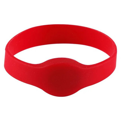 1 vnt 13.56MHZ 1K S50 F08 NFC žymės ISO14443A silikoninė apyrankė, atspausdinta RFID riešo juostos kortelė