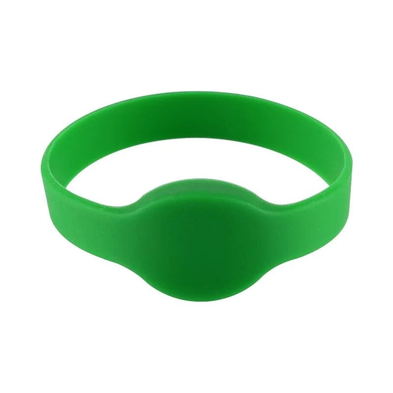 1 vnt 13.56MHZ 1K S50 F08 NFC žymės ISO14443A silikoninė apyrankė, atspausdinta RFID riešo juostos kortelė