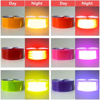 Reflective Bands for Kids Night Security Περπάτημα Τρέξιμο Ποδηλασία Ασφαλείας Βραχιόλια Reflector for Things Wristbands Περιβραχιόνια 1ΤΜ
