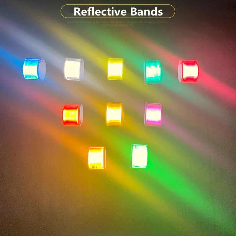Reflexné pásky pre deti, nočná bezpečnosť, chôdza, beh, cyklistika, bezpečnostné náramky, reflexné prvky na veci, náramky, rukávy 1 ks