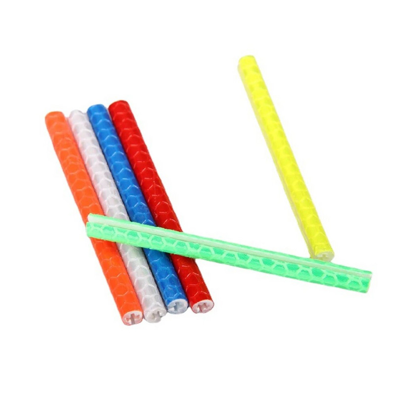 12 vnt. dviračių važiavimas dviračiu, atspindintis rato stipinų atšvaitas, tvirtinimo spaustuko vamzdis padangos saugos įspėjamoji lemputė dviračio priedo apdaila