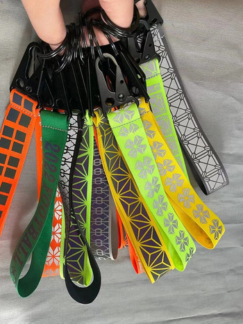 Автомобилни светлоотразителни ключодържатели Висок ярък цвят на дъгата за чанта Висулка Екипировка за езда Детски чанти