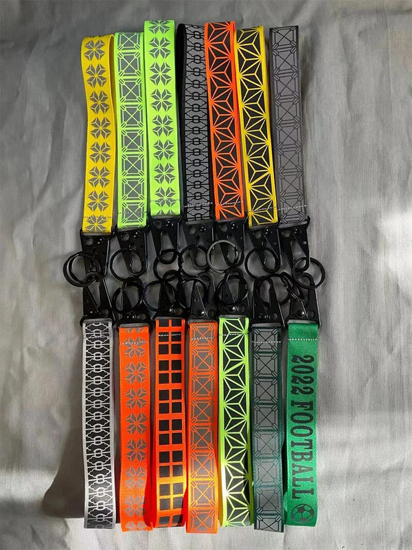 Reflexné prívesky na kľúče do auta, vysoko jasné dúhové farby, na tašku, prívesok na jazdecké vybavenie, detské tašky