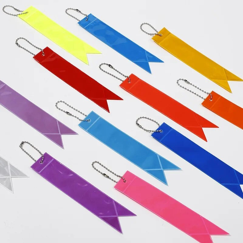 5 buc/sac breloc reflectorizant sigur pentru geantă rucsac pandantiv bandă ornamente reflectoare pentru lucruri adulți copii siguranță noapte