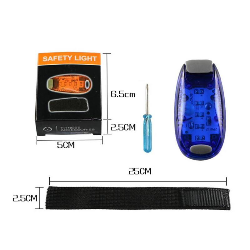 1 vnt. galinio žibinto šalmo šviesą atspindinti įranga, naktinis važiavimas 5 šviesos diodų dalys, saugos LED šviesos gnybtas.