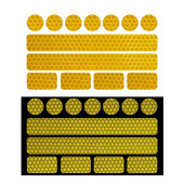 Kvaliteetne ohutusmärk, helkurteip mootorratta kiivri kleebis