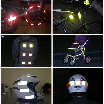 Висококачествен предупредителен знак за безопасност Светлоотразителна лента Стикер за каска за мотоциклет