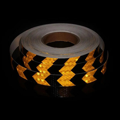 25 mm * 3M mažas blizgantis kvadratinis lipni plėvelė, rodyklė, atspindinti juosta, automobilio stiliaus atšvaitas, skirtas dviračio priekabai