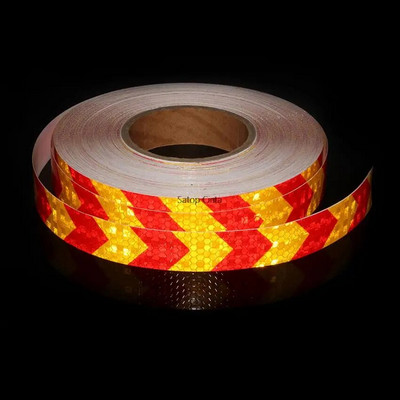 25 mm * 3M mažas blizgantis kvadratinis lipni plėvelė, rodyklė, atspindinti juosta, automobilio stiliaus atšvaitas, skirtas dviračio priekabai