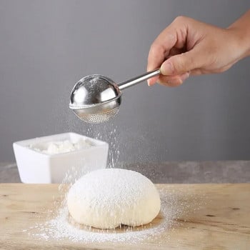 304 неръждаема стомана Matcha на прах Сито за подправки Глазура Филтър за пудра захар Инструменти за печене Разпределител за прах Приспособления за кухненски инструменти