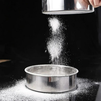 15cm Εξαιρετικά λεπτό ανοξείδωτο κοσκινιστικό αλεύρι Πύκνωση σε σκόνη κόσκινο κόσκινο ρυζιού Εργαλεία κουζίνας Εργαλεία ψησίματος Χονδρική