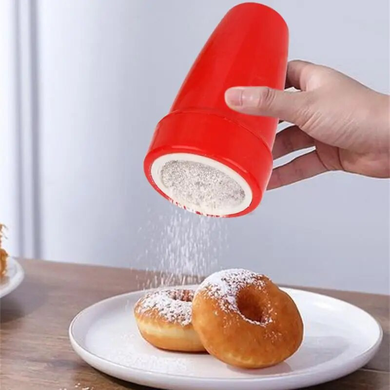 Rotirajuća šalica za sito za brašno, ručna poluautomatska miješalica za brašno, kućanski alati za pečenje, plastično sito za brašno, kuhinjski gadget