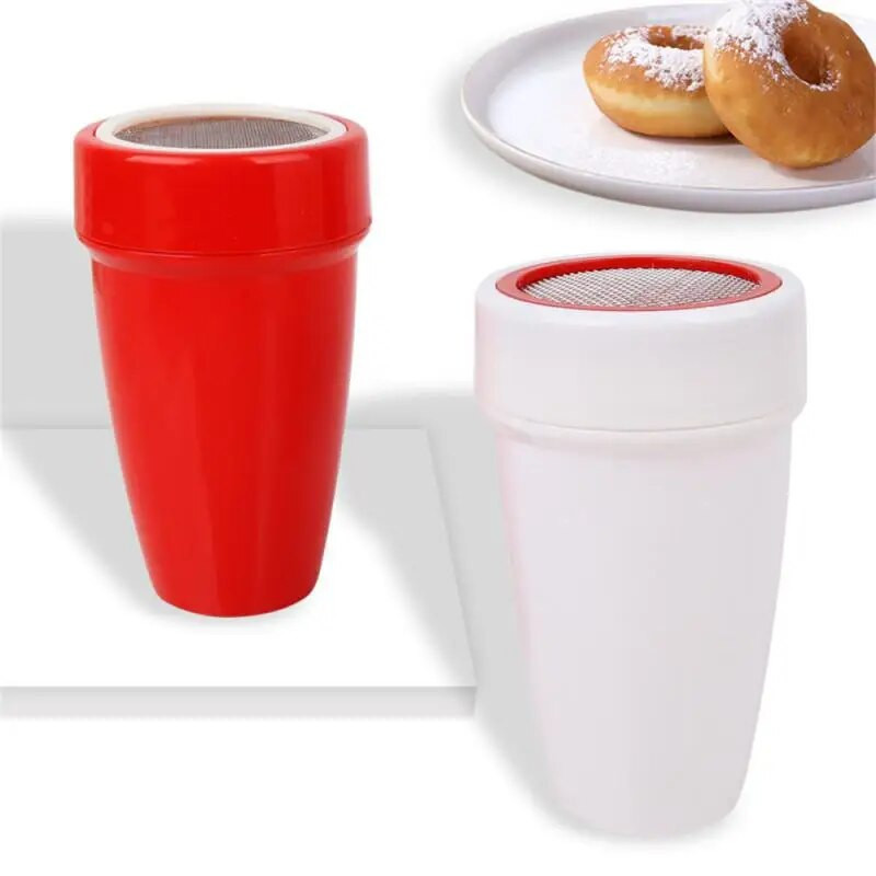 Rotirajuća šalica za sito za brašno, ručna poluautomatska miješalica za brašno, kućanski alati za pečenje, plastično sito za brašno, kuhinjski gadget