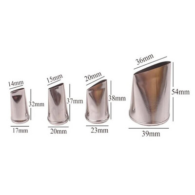 4 kom/set Alati za pečenje Mlaznice za cvijeće ruža Kreativna mlaznica za glazuru Savjeti za slastičarstvo Alati za ukrašavanje kolača od šećera.