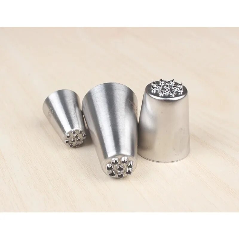 1/3 bucăți set de sfaturi pentru decorare pentru tort, iarbă, cremă, duză, cap de cupcake, unelte pentru decorarea prăjiturii, paie de patiserie, glazură pentru conducte din oțel inoxidabil